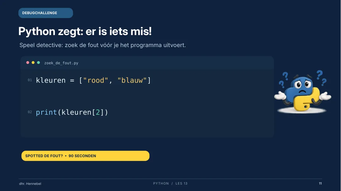 Dia 11 van les 13